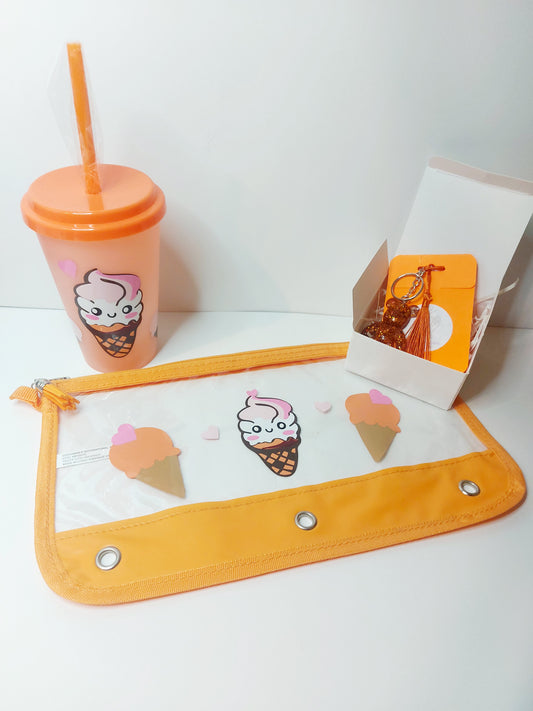 Color Changing Cup/Plastic Pencil Bag/ Bear Keychain