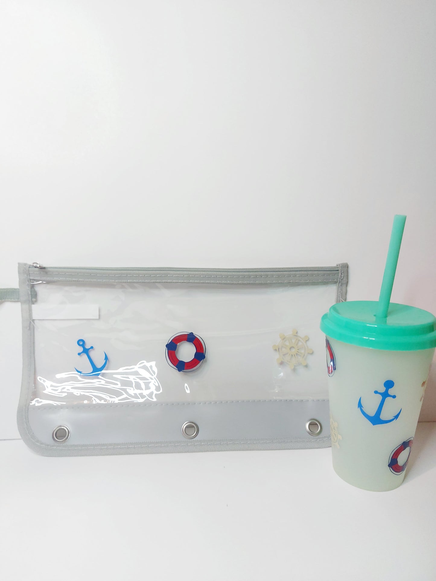 Color Changing Cup With Plastic Pencil Bag