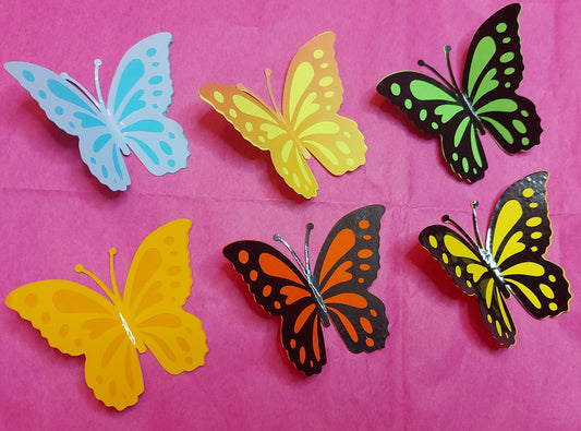 Cardstock and Vinyl Butterflies